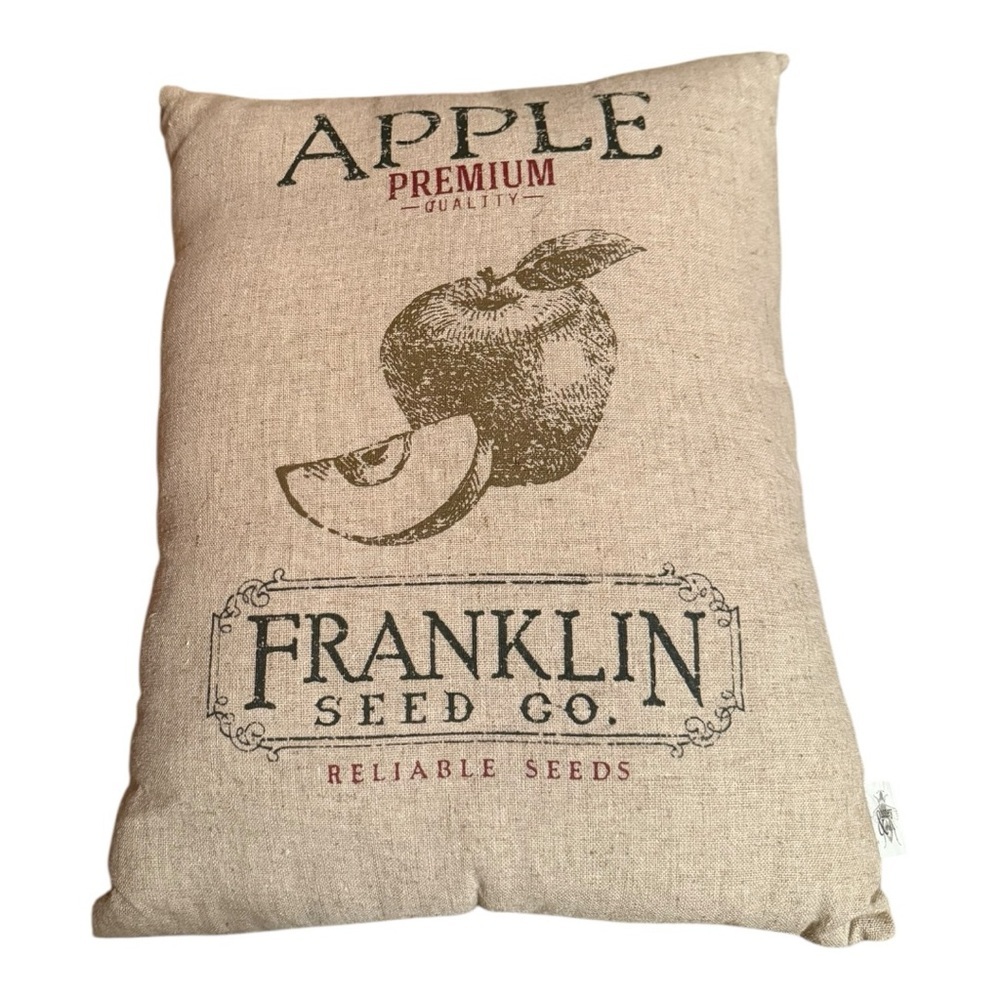 Tan Fall Apple Throw Pillow